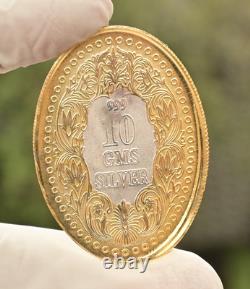 The Royal Queen Victoria 10 Grams Silver Coin 999 Purity Gold Polish CERTIFIED