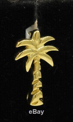 Tiny! Lovely Roberto Coin 18k Yellow Gold Palm Tree Pendant! 0.9 Grams #j27