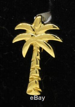 Tiny! Lovely Roberto Coin 18k Yellow Gold Palm Tree Pendant! 0.9 Grams #j27