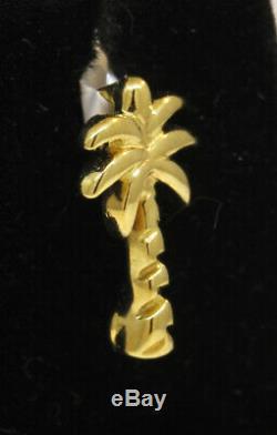 Tiny! Lovely Roberto Coin 18k Yellow Gold Palm Tree Pendant! 0.9 Grams #j27