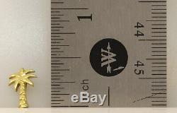 Tiny! Lovely Roberto Coin 18k Yellow Gold Palm Tree Pendant! 0.9 Grams #j27