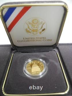 US Mint 1789-1989 W Gold Proof Coin Congressional 8.36 Grams with Box & CoA