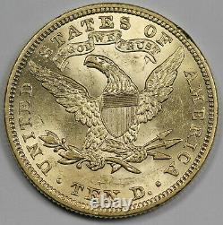 USA 1907 $10 Liberty Head 16.5 Gram Gold Eagle Coin UNC/BU Nice Luster