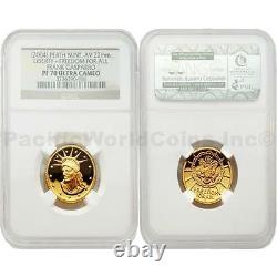 USA 2004 Liberty Freedom for all Frank Gasparro 10 gram Gold NGC PF70 ULTRA CAME