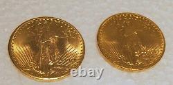 Us $20.00 Gold Coins Circa 1913 D & 1928 Eagle 66.80 Grams Price Is For 1 Only