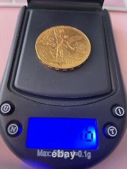 VTG Collectible genuine 1945 Mexico 50 Pesos 37.5 gram Gold Coin