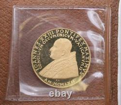 Vatican John XXIII 1962 Medal Vatican Council 10.5 grams. 900 Gold Gem Proof