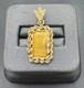 Vintage 1 Gram. 9999 Credit Suisse Gold Bar 14kt Gold Rope Bezel With 5mm Bale