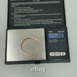 Vintage 14K Gold Coin Holder Pendant for $20 Gold Piece Mount Charm 2.3 Grams