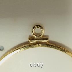 Vintage 14K Gold Coin Holder Pendant for $20 Gold Piece Mount Charm 2.3 Grams