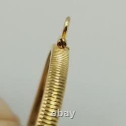 Vintage 14K Gold Coin Holder Pendant for $20 Gold Piece Mount Charm 2.3 Grams