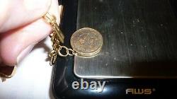 Vintage 14k Gold 7 Charm Bracelet With (25) Charms, 25.8 Grams Coin