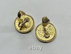 Vintage Gold Coin Earrings-7 Grams