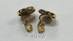 Vintage Gold Coin Earrings-7 Grams