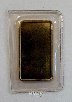 Vintage Johnson Matthey & M 5 Grams Fine. 9999 Gold Bar Sealed Super Rare