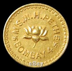 Vintage M/s. W. H. Pethe Bombay Gold India 1/2 Tola 5.9 Grams 995 Fine