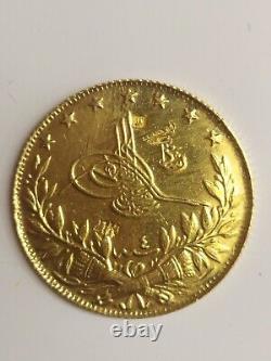 Vintage Ottoman Empire Gold Coin 100 Kurush 1327 (1909/1910) Year, 7gram