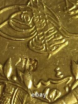 Vintage Ottoman Empire Gold Coin 100 Kurush 1327 (1909/1910) Year, 7gram