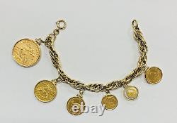 Vintage US Gold Coin Bracelet-71 Grams 8 in length